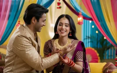 indian-man-tying-presenting-gold-necklace-his-beautiful-wife-birthday-valentines-day_926199-2863300